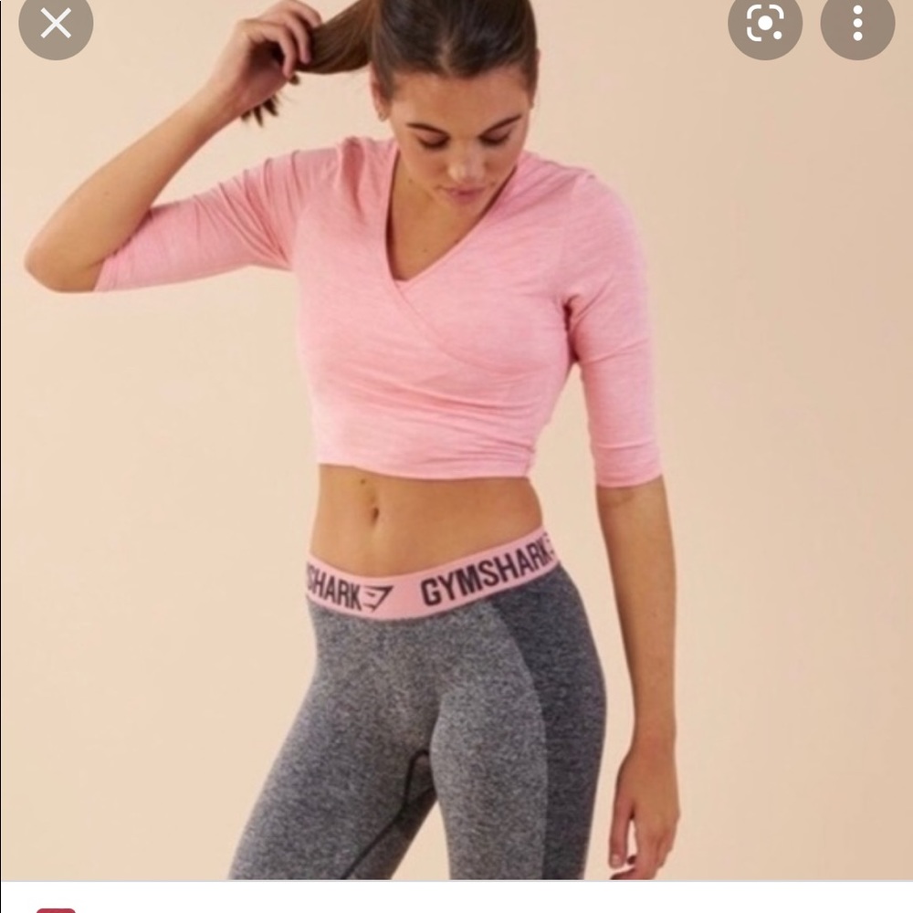 Pink Gymshark crop top